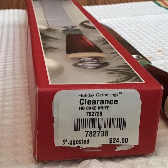 NWT Lenox Holiday Gatherings Cake Knife , 13 inches( 33 cm) - Picture 6 of 8